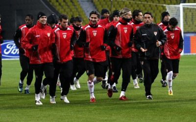 Sevilla FC First Team Train