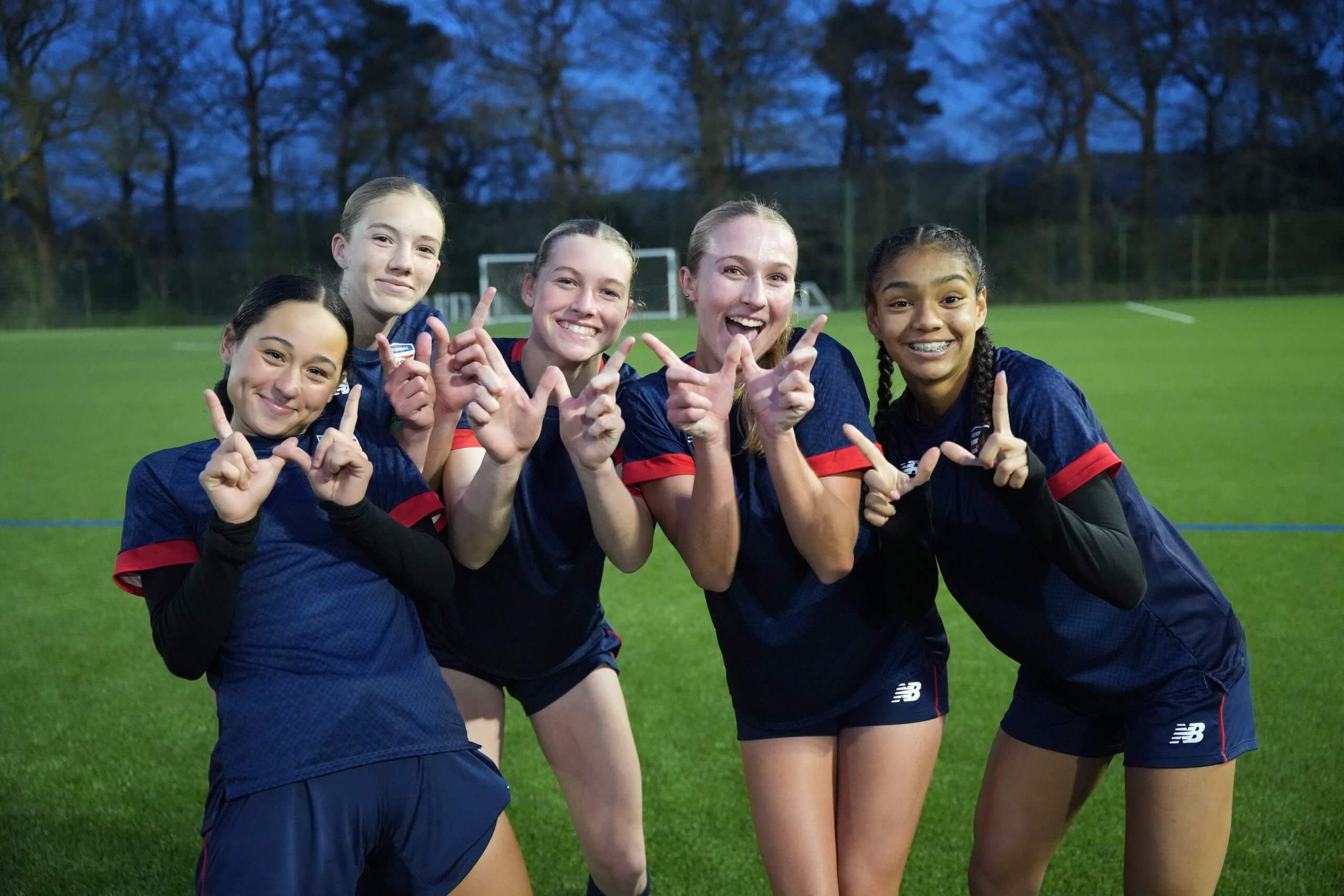 USYS Girls After Winning Friendly Match